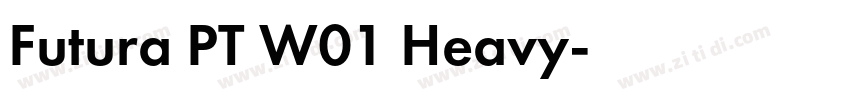 Futura PT W01 Heavy字体转换